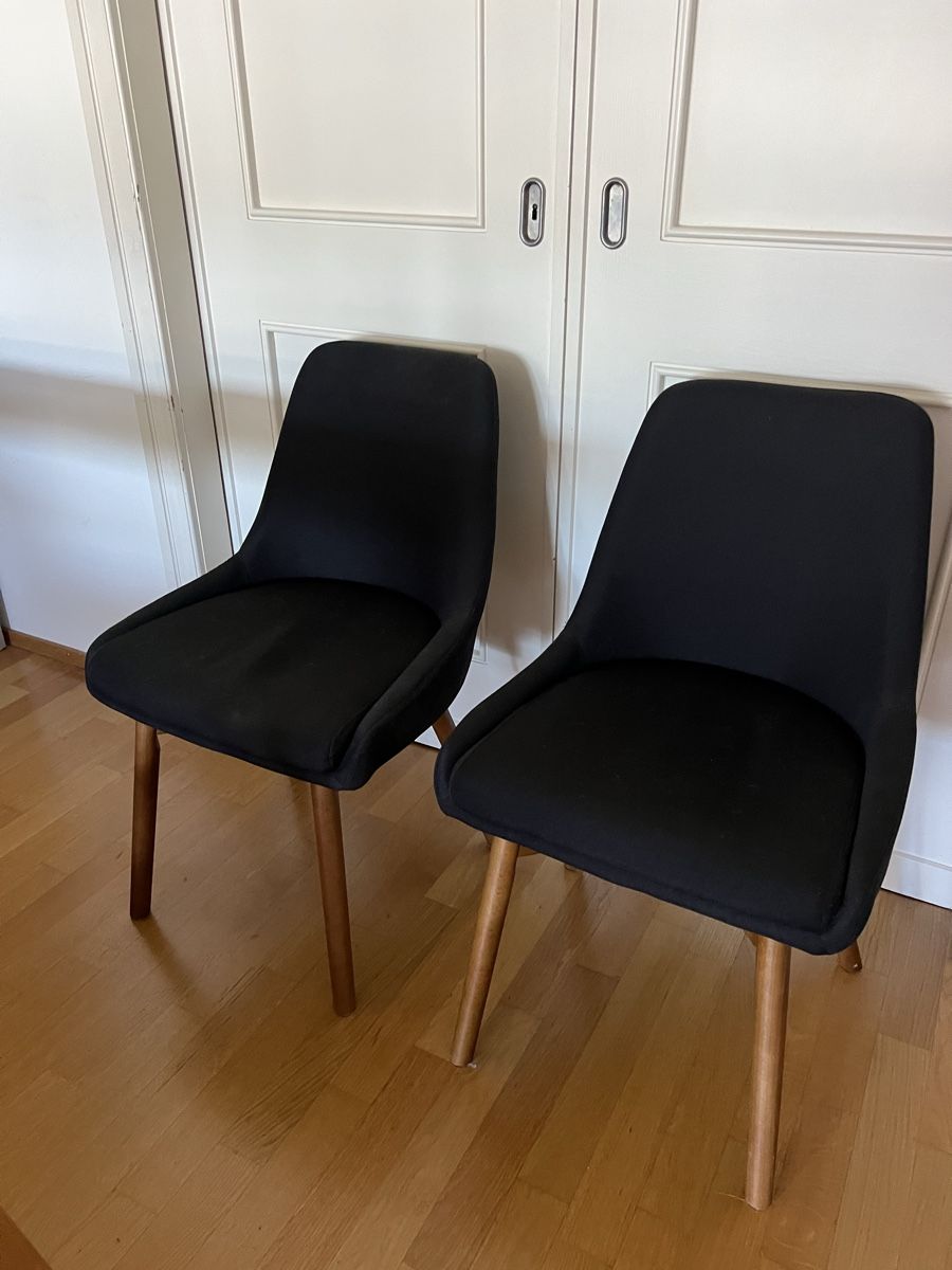 Stühle: 2x black dining chairs  – Gebraucht aus Zürich von tha_fm7g