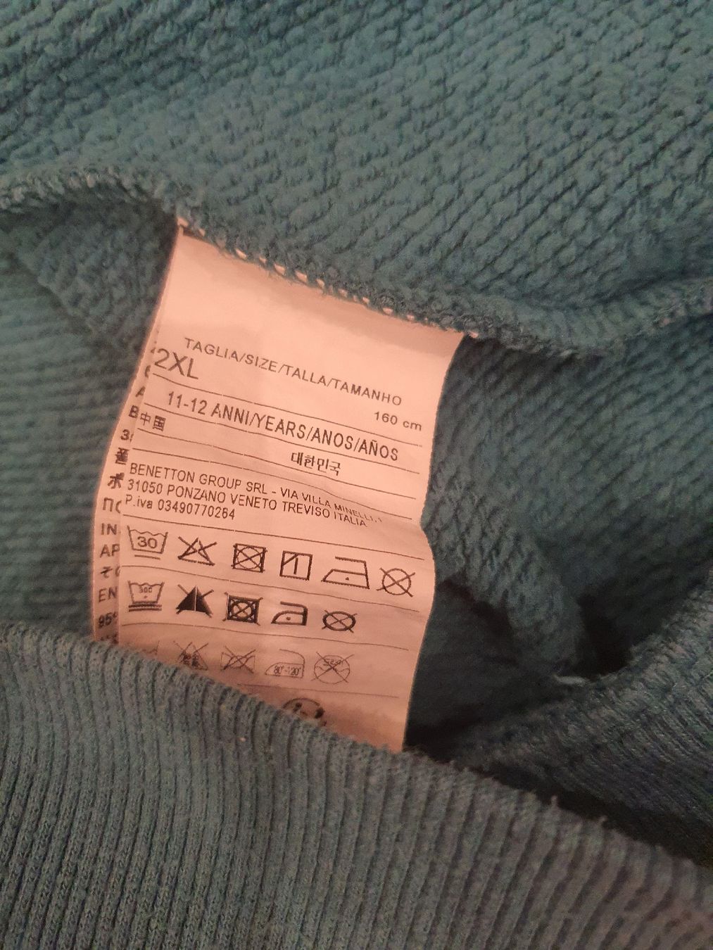 Benetton Giacche: Sweatshirt Benetton, 11-12 J. – Usato da Zürich venduto da slvgen 2