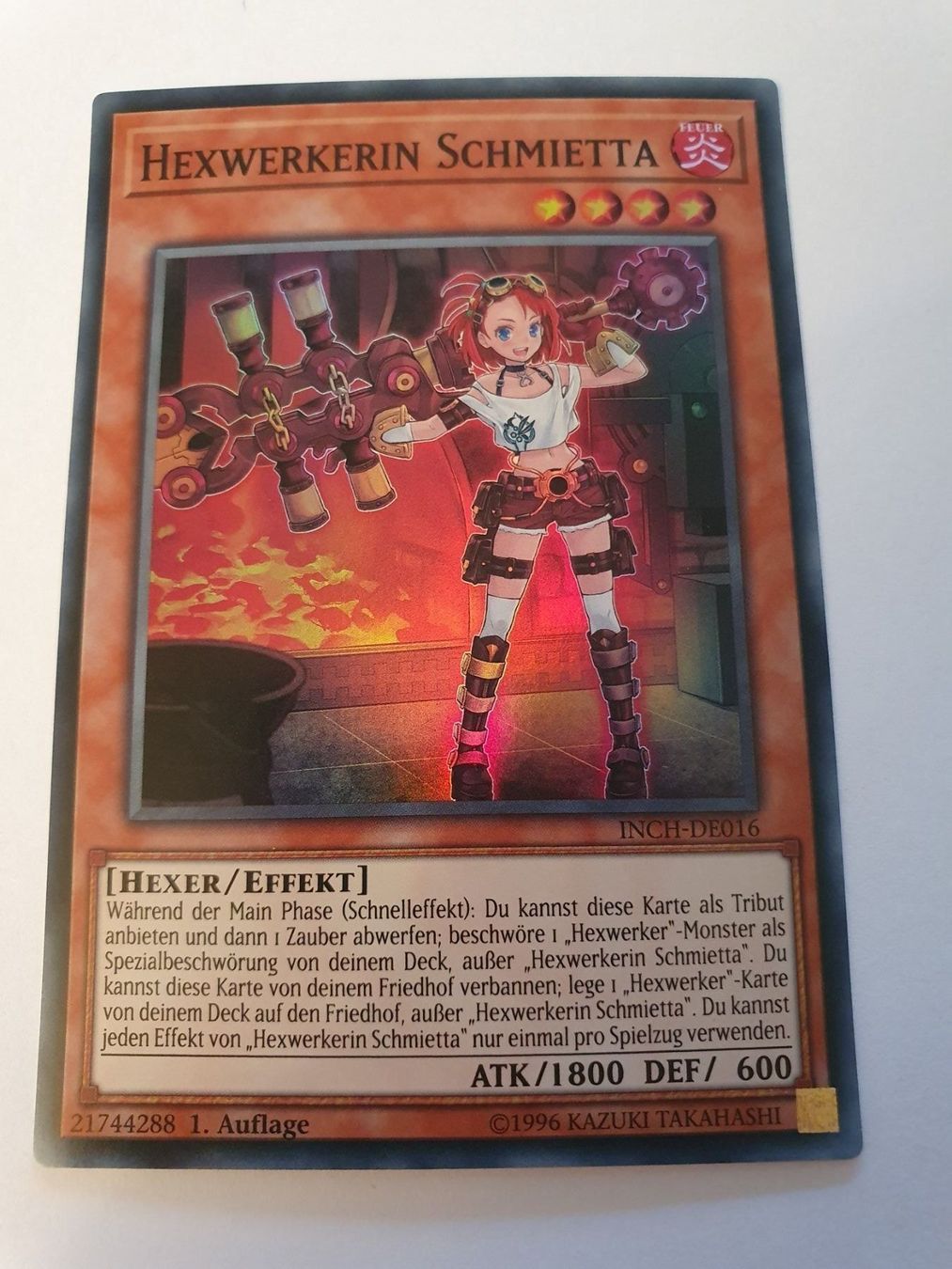 Yugioh Sammelbilder & Trading cards: Hexwerkerin Schmietta Yugioh super rare – Gebraucht aus Oberdorf BL von BaldenEagle