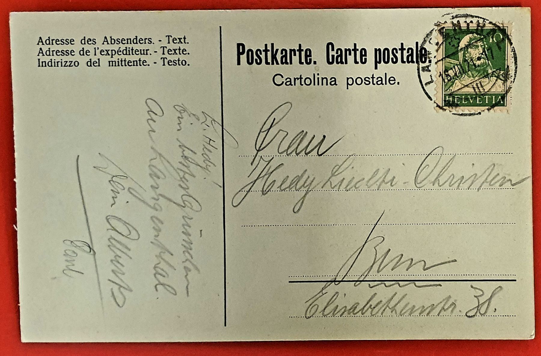 Cartoline postali: Kant. Turnfest Langenthal 1921 – Usato da Kreuzlingen venduto da Rschweiz1 1