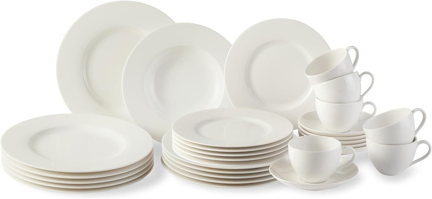 Villeroy & Boch Set di piatti: Villeroy & Boch Kombiservice Basic White – Nuovo e nell'imballaggio originale da Bottighofen venduto da zaap