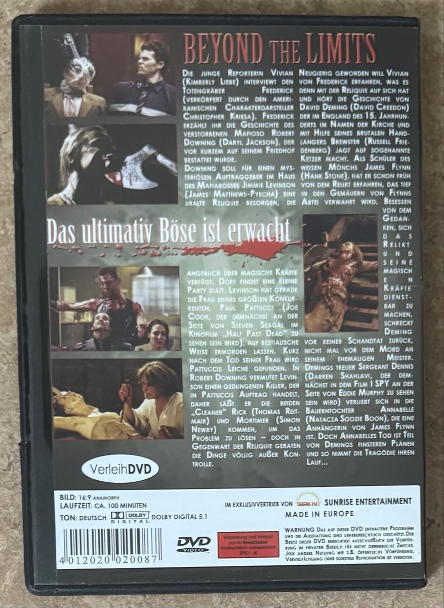 Tous les DVDs: BEYOND THE LIMITS  – Neuf (Voir description) à Dietikon par AndreaSch01 1