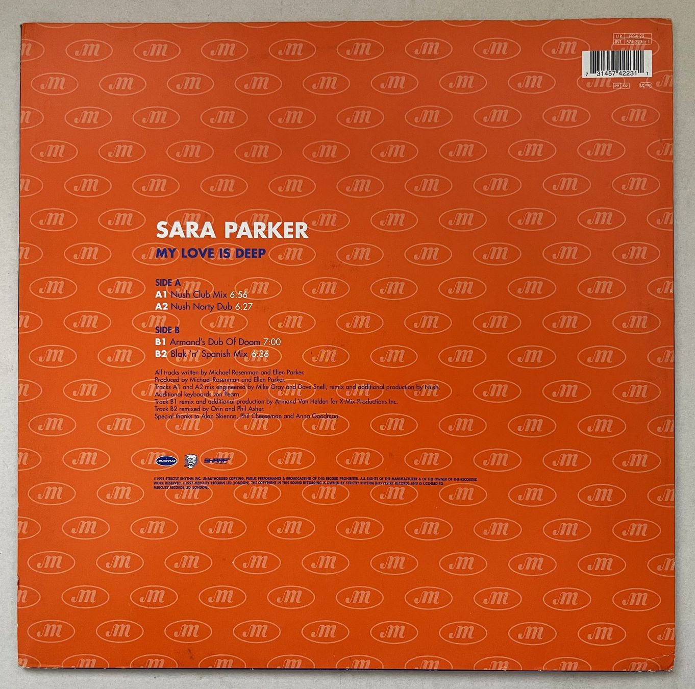 Dischi in vinile: Sara Parker - My Love is Deep VINYL – Usato da Oftringen venduto da Vucki 2