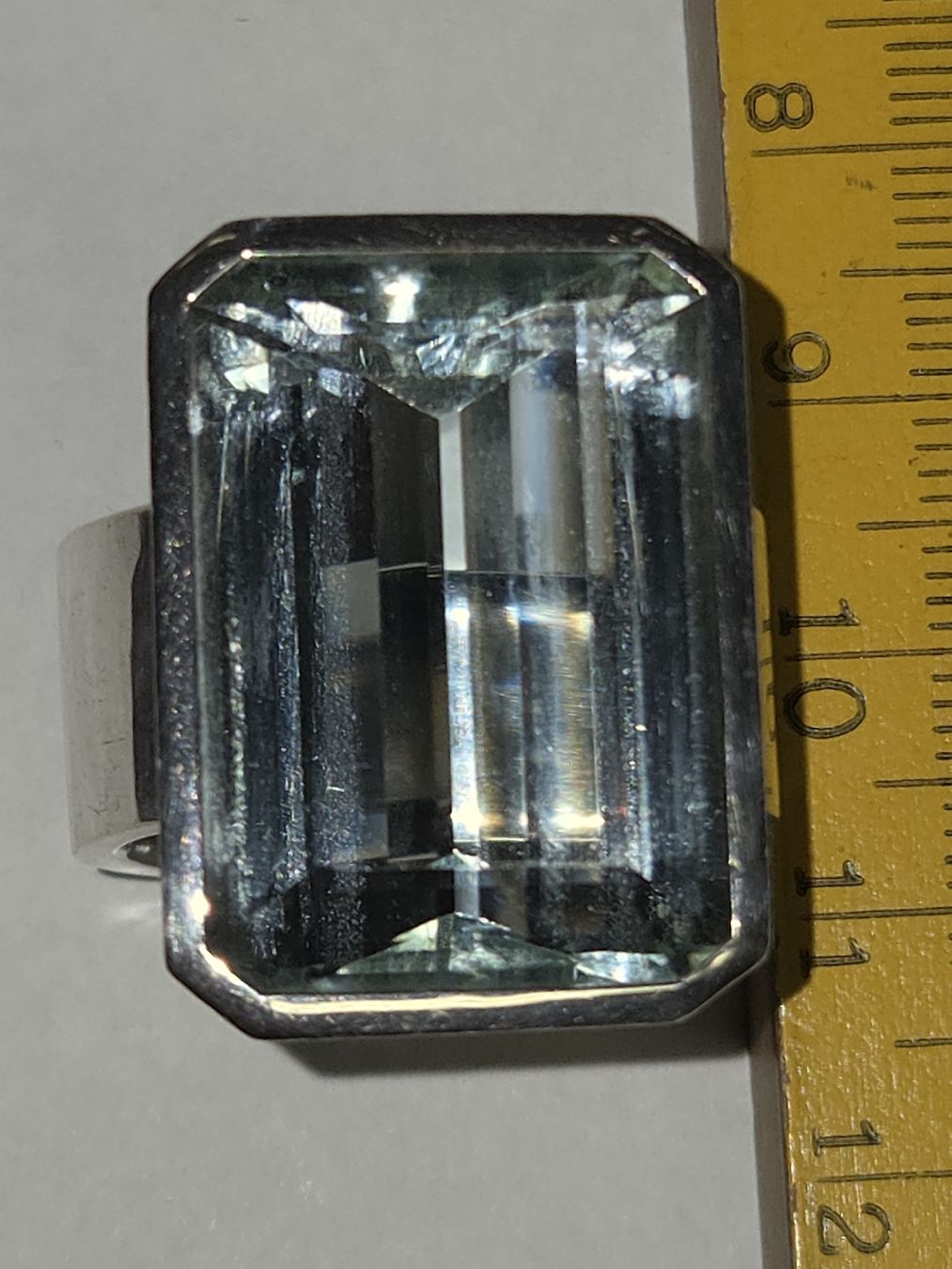 Anelli: Aquamarin Ring 925 silber – Usato da Langnau i. E. venduto da Johnny1966 2