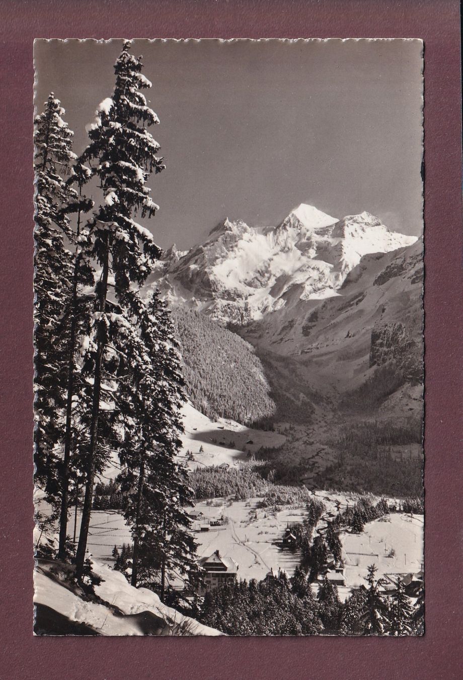 Ansichtskarten: Winter in KANDERSTEG - 1949 – Gebraucht aus Pully von nicecards
