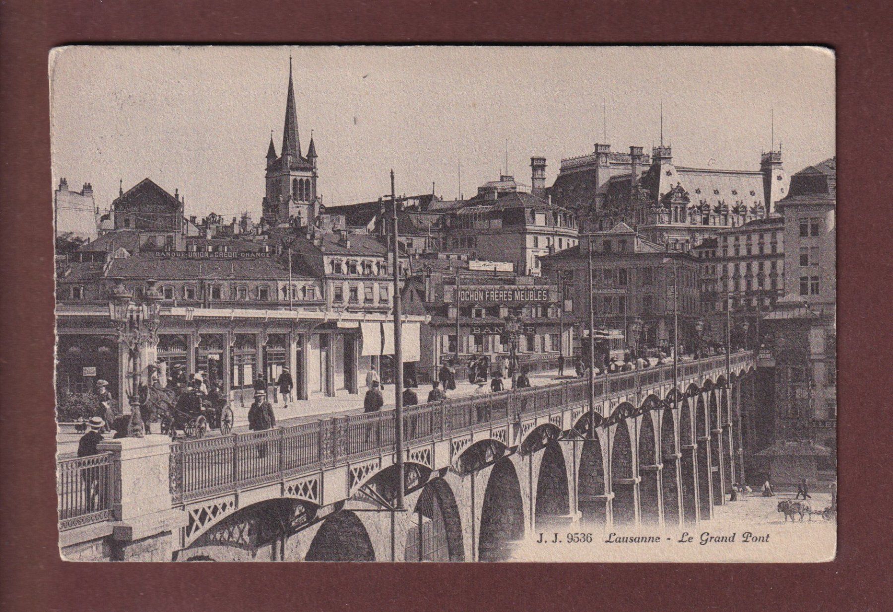 Cartes postales: LAUSANNE - Le Grand Pont - 1912 – D'occasion à Pully par nicecards