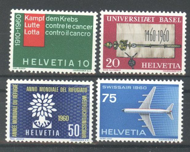 Tutti i francobolli: 1960, Werbe- und Gedenkmarken ** (2) – Usato da Willisau venduto da Vollstempel