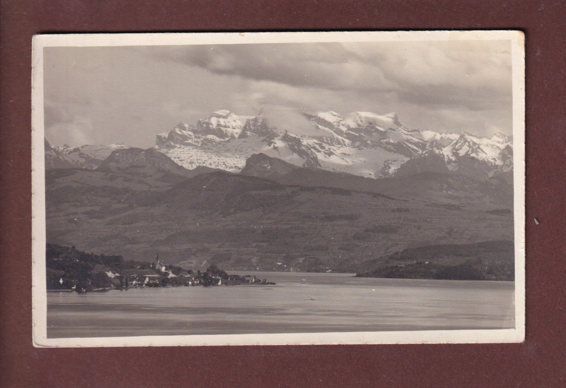 Cartoline postali: HERRLIBERG - Glärnisch - 1919 Feldpost – Usato da Pully venduto da nicecards