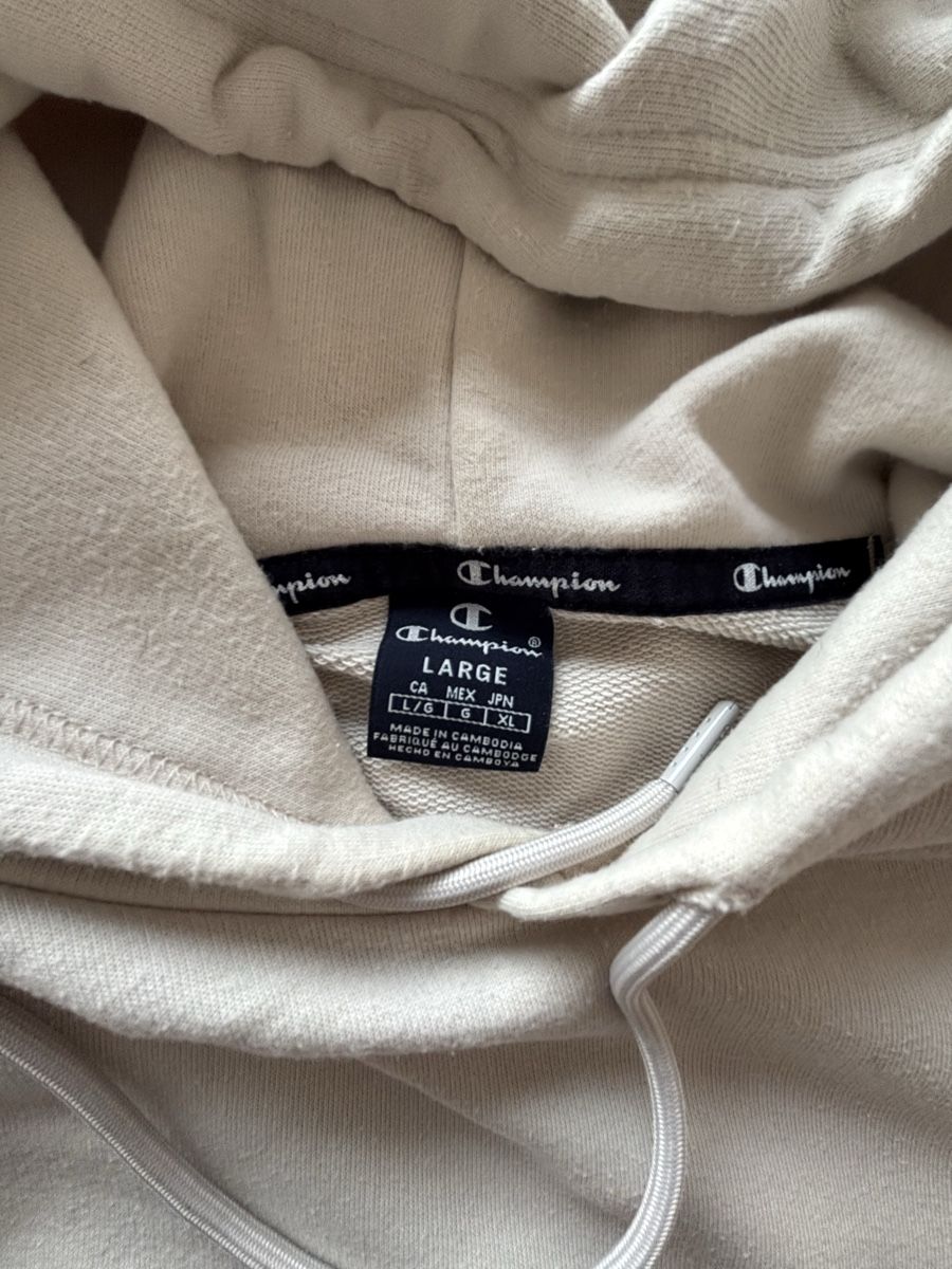Champion Maglioni & Felpe: Champion Hoodie - Beige, Large – Usato da Erlenbach ZH venduto da Ma.Pi 2