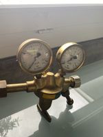 AGA Helium Druckminderer, 2 Manometer, TOP ZUSTAND!