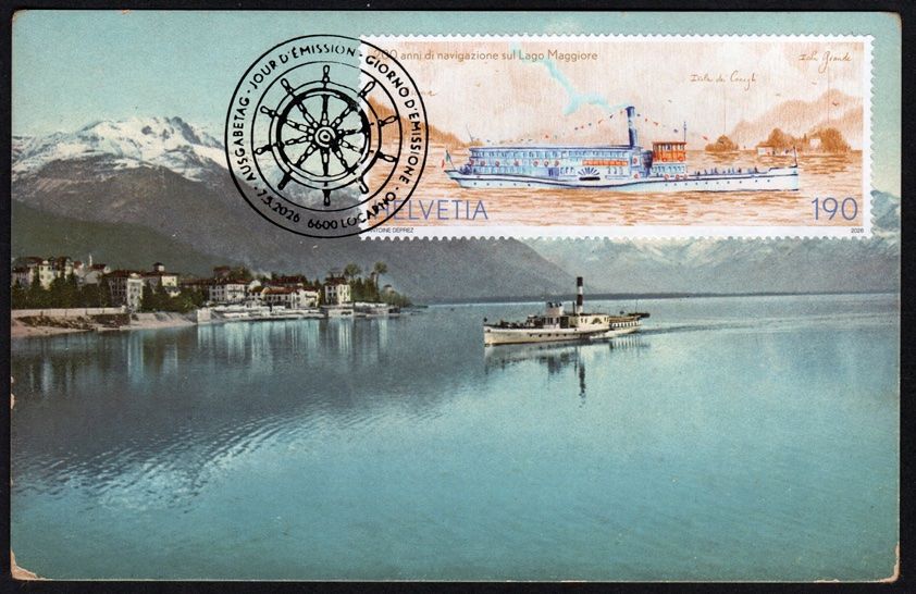 Tutti i francobolli: Antike Maximumkarte Schifffahrt Lago Maggiore – Nuovo (secondo la descrizione) da Dottikon venduto da haeusibuh5
