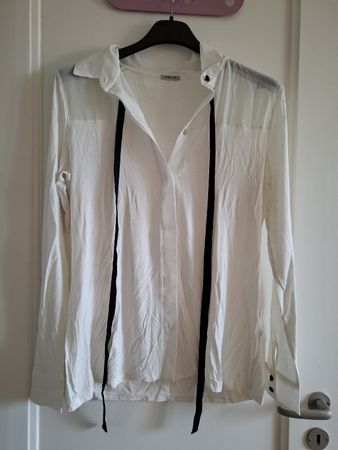 Camicia Intimissimi bianca con nastro nero - Taglia L