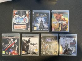 Jeux PS3 Shaun White, Batman, Max Payne 3, Star Wars, Assass