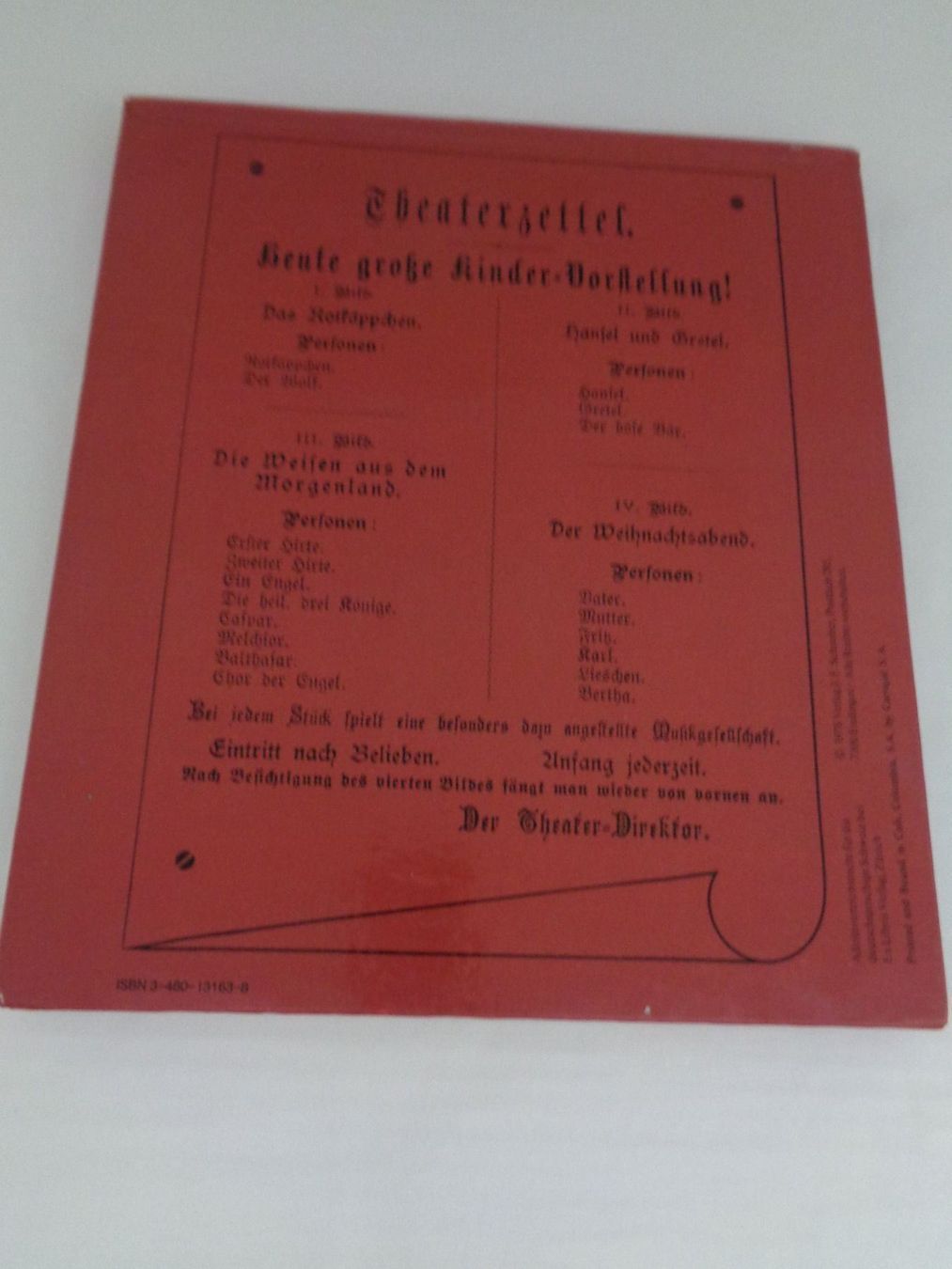 Libri: Theater-Bilderbuch mit 4 Scenen - 1978 – Usato da Chur venduto da omonia 6
