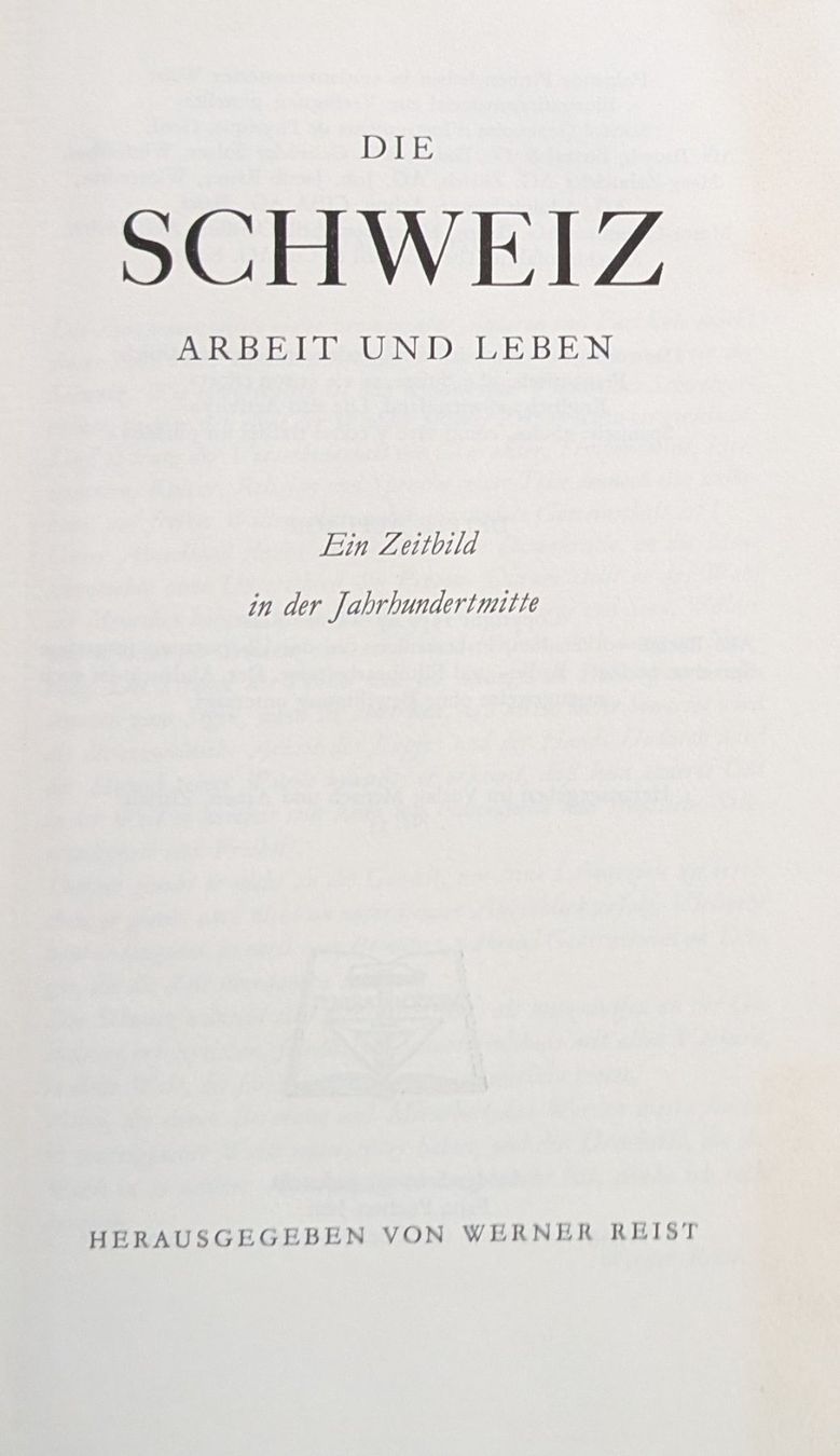 Libri: Die Schweiz, Arbeit und Leben – Usato da Eschenbach LU venduto da Holiday1 1