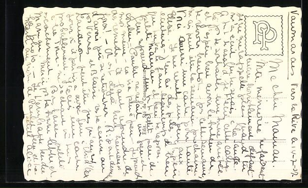 Cartoline postali: Vaumarcus, Vers la Rive, Blick auf Häus – Usato da Berlin venduto da bartko-reher 1