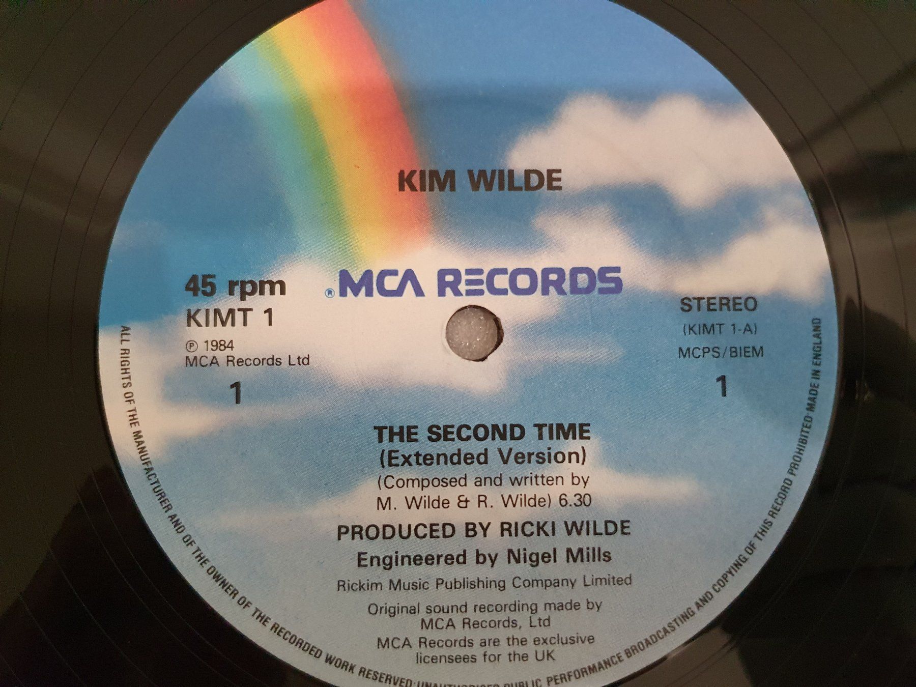 Dischi in vinile: Kim Wilde - The Second Time (Single, Synth-pop) – Usato da Uster venduto da Vinyl-Leidenschaft 2
