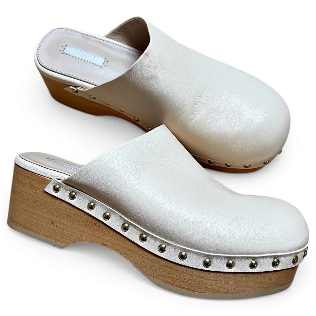 Arket Scarpe da uomo: Arket Beige Leather Mules / Clogs – Usato da Lausanne venduto da firewalk86