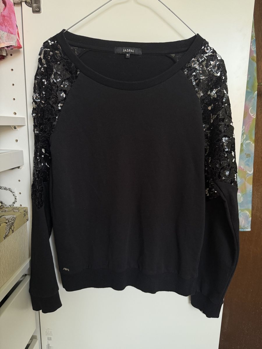 Maglioni & Felpe: Jaspal Pullover, schwarz, Gr. XS, Spitzeärmel, Top Zustand! – Usato da Niederglatt ZH venduto da neunzehn82