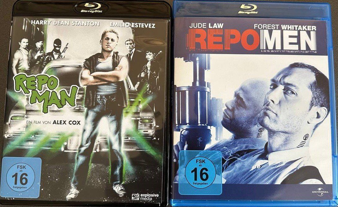 Tutti i DVDs: 2 Blu-rays Repo Man + Repo Men – Nuovo (secondo la descrizione) da Beringen venduto da Mantafisch1