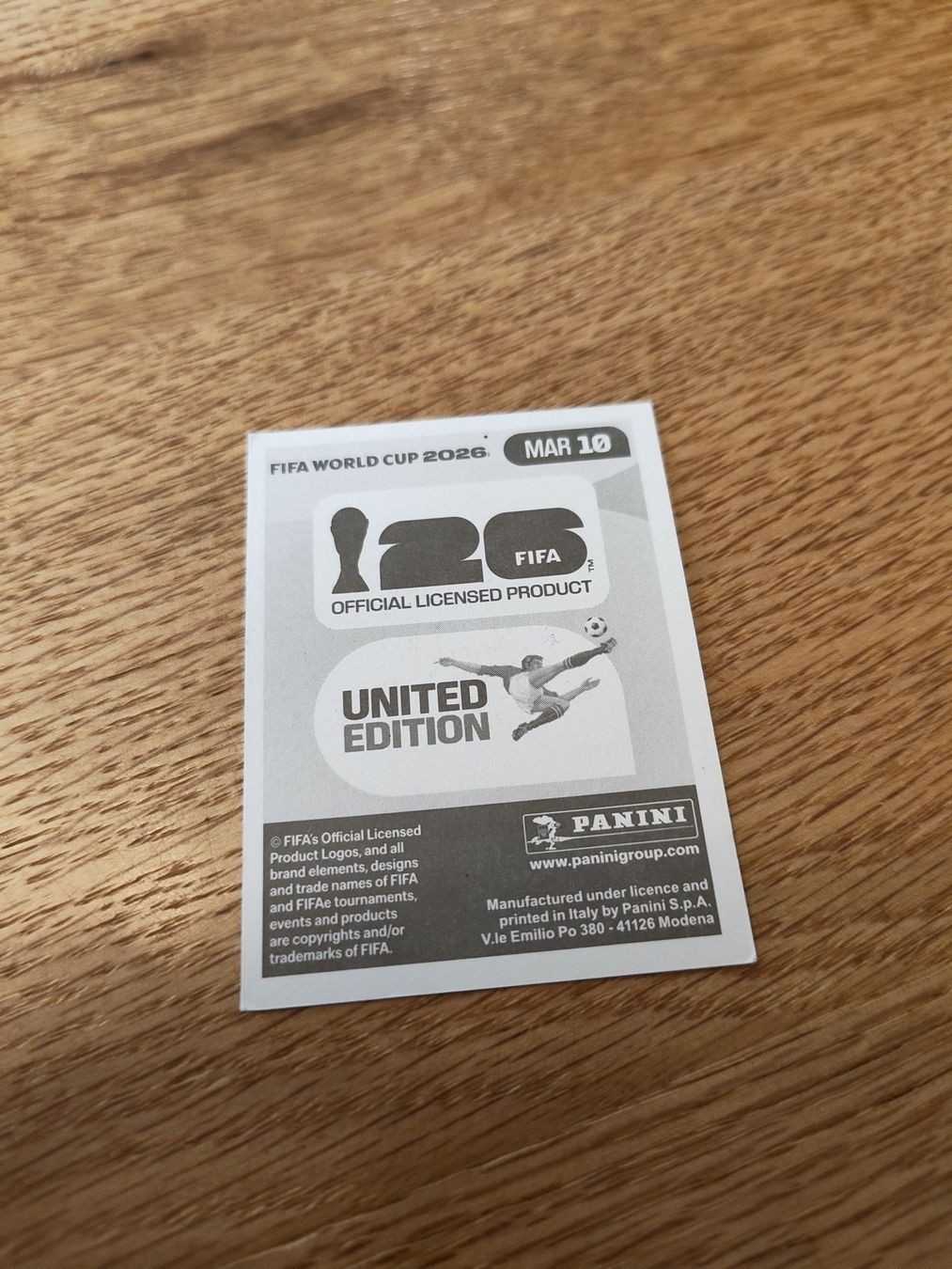 Panini Carte collezionabili: Panini Wm 2026 Mar 10 – Nuovo (secondo la descrizione) da Lieli venduto da Maholo 1