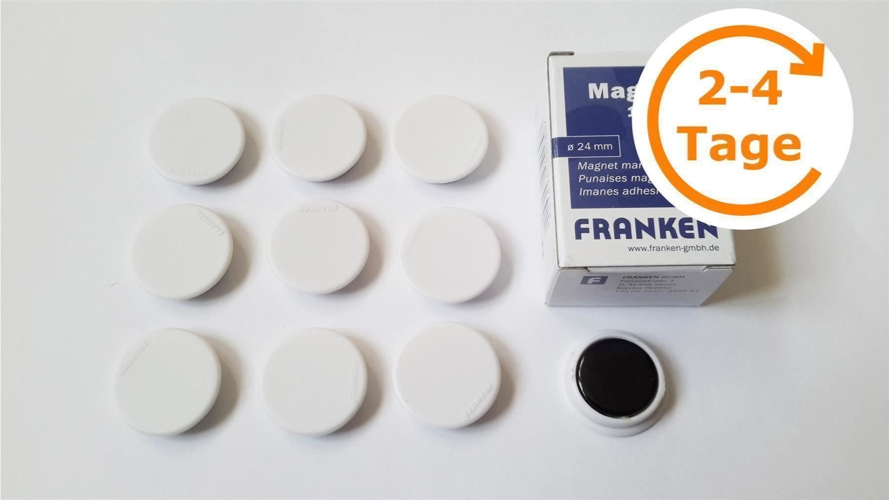 Calamite: Magnete 10 Stück, 24 mm, weiss – Nuovo e nell'imballaggio originale da St. Gallen venduto da cointec