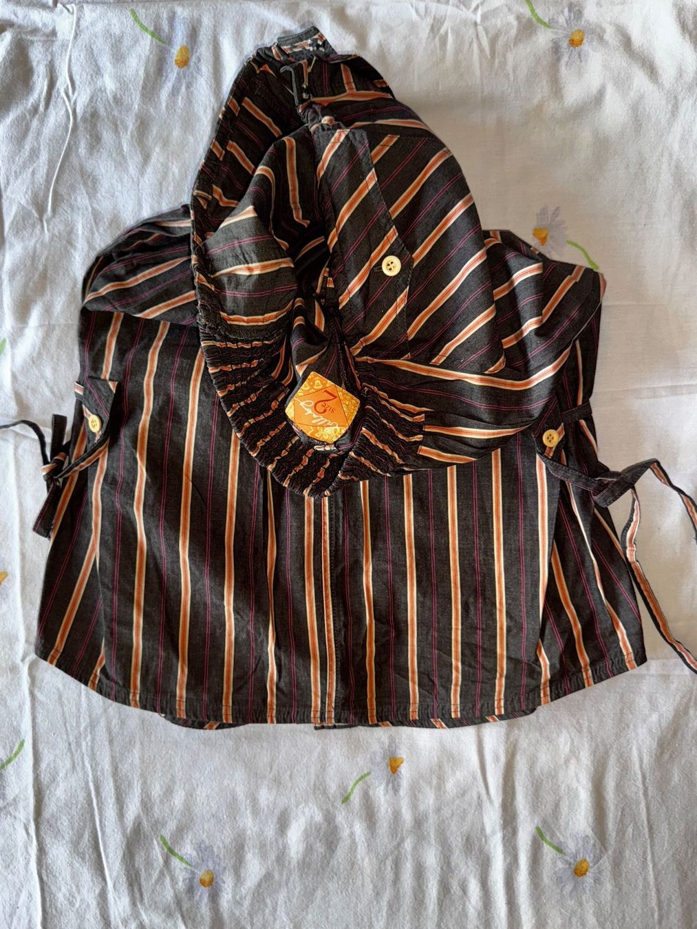 Billabong Kleider: Billabong robe bustier rayé marron et rose/orange taille 2 – Neu (gemäss Beschreibung) aus Ovronnaz von Etagne68 2
