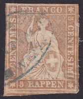 22D, SCHINZNACH BAD AG, blauer Ovalstempel, Befund