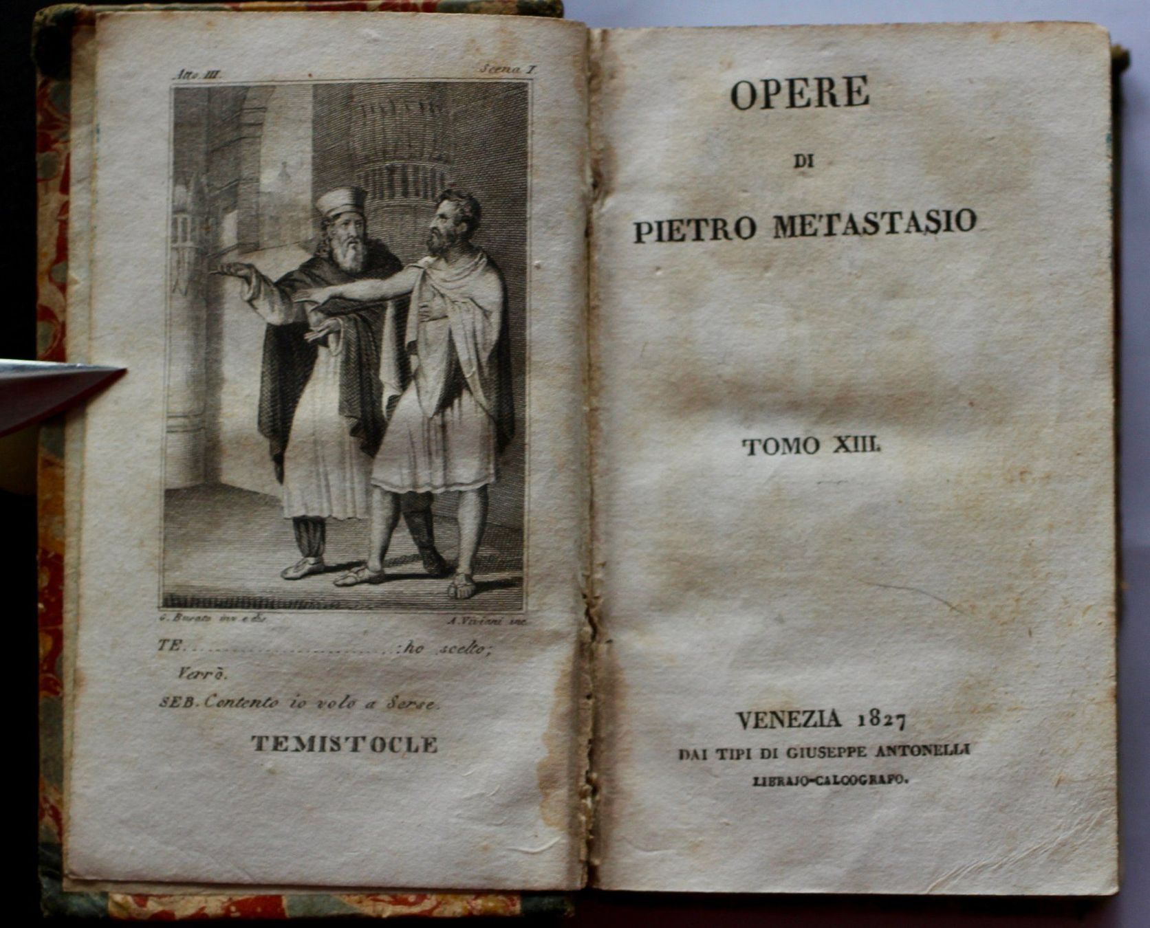 Libri: Opere di Pietro Metastasio 1827 – Usato da Altstätten SG venduto da alpalfa