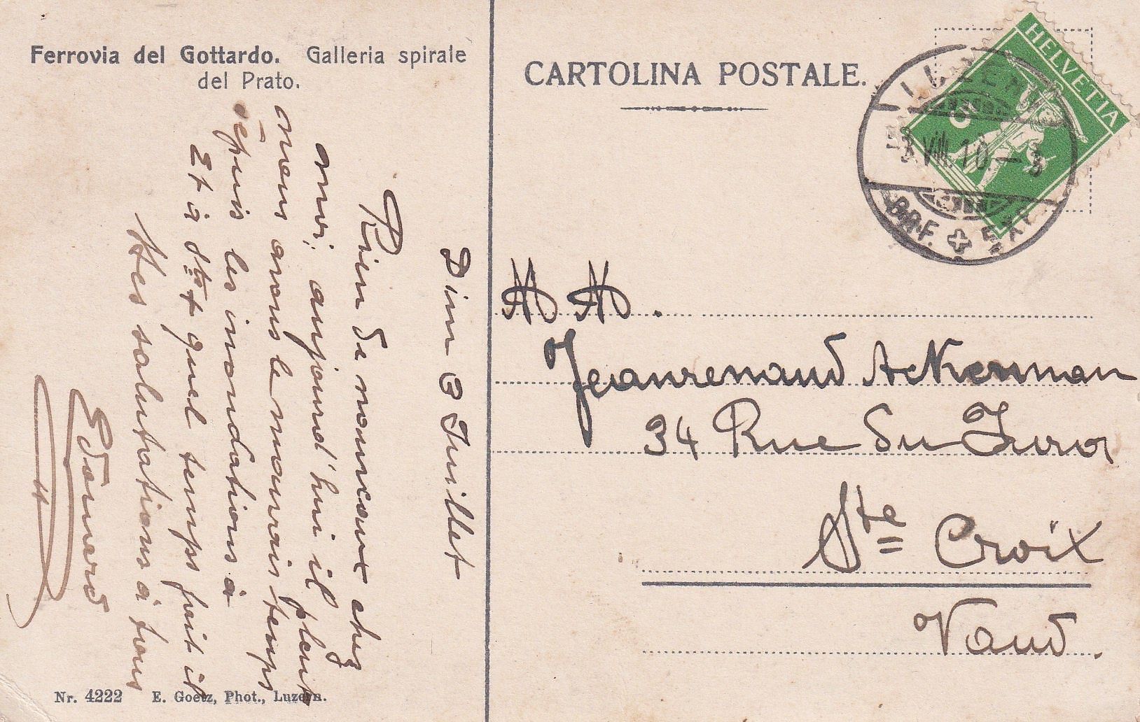 Cartes postales: Gottard – D'occasion à Ste-Croix par Atir44 1