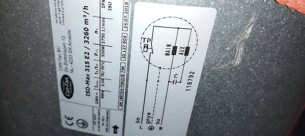 Ventilatori: Isomax 315mm 3260 m3 / h gebraucht. – Usato da Widen venduto da Mike1984 1
