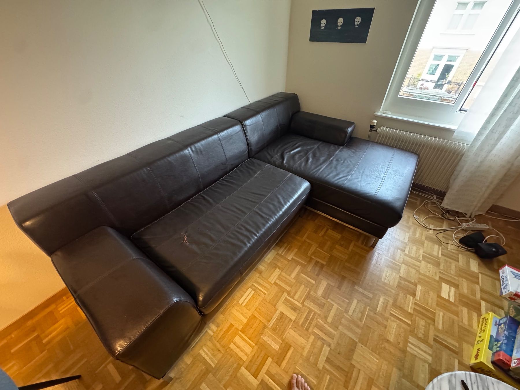 Divani: Vintage Ecksofa Leder dunkelbraun gebraucht – Usato da Zürich venduto da tam_l62y 3