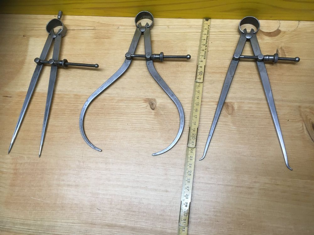 WUTA Federzirkel Edelstahl | Verstellbarer Flügelzirkel | Für Lederarbeiten & Schneidern