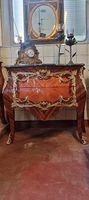 Prunk Kommode, Bronze und Marmor, Barock