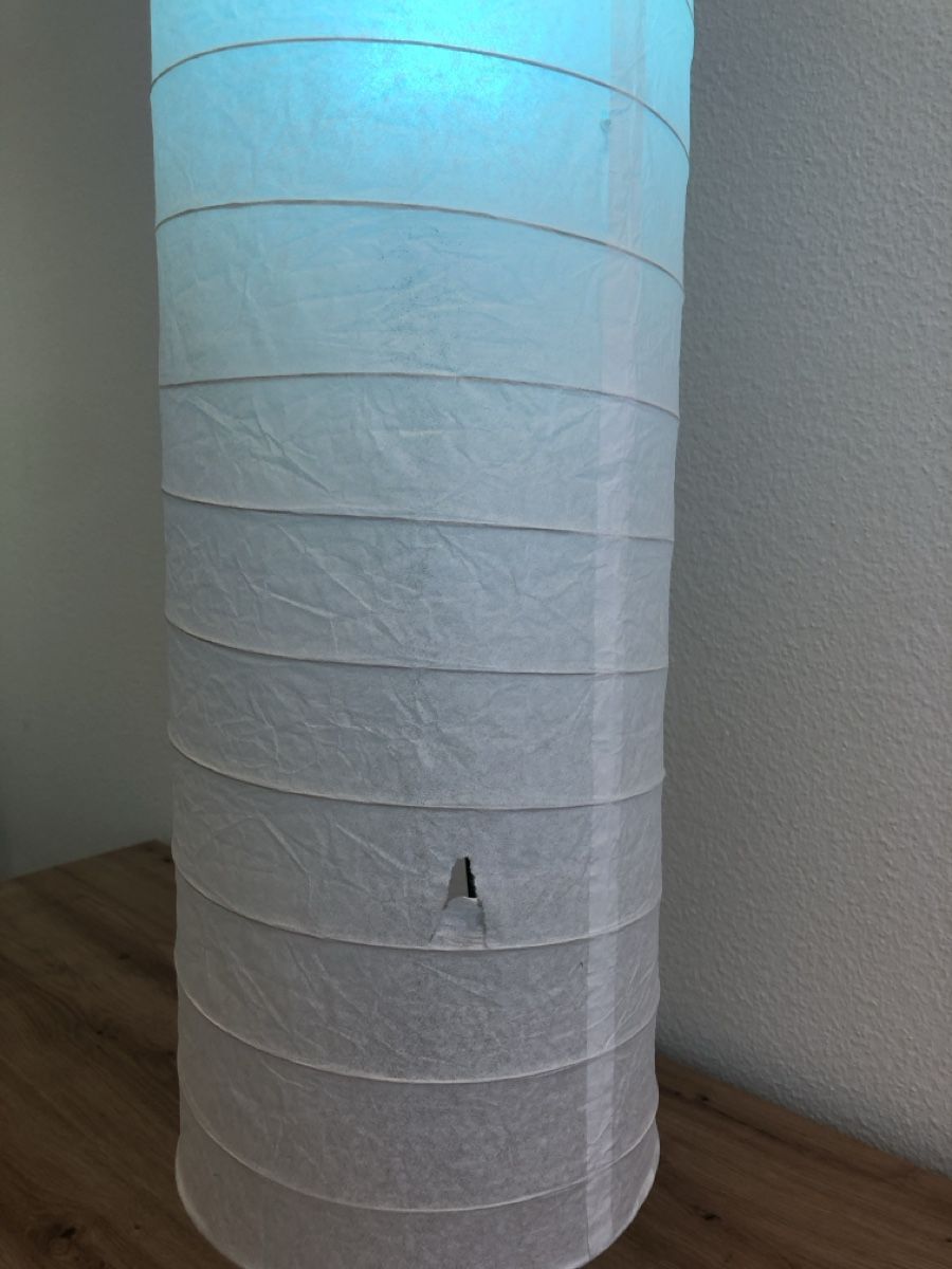 Lampes: 2 RGB-Stehlampen mit Papierschirm – D'occasion à Zürich par fontana 4