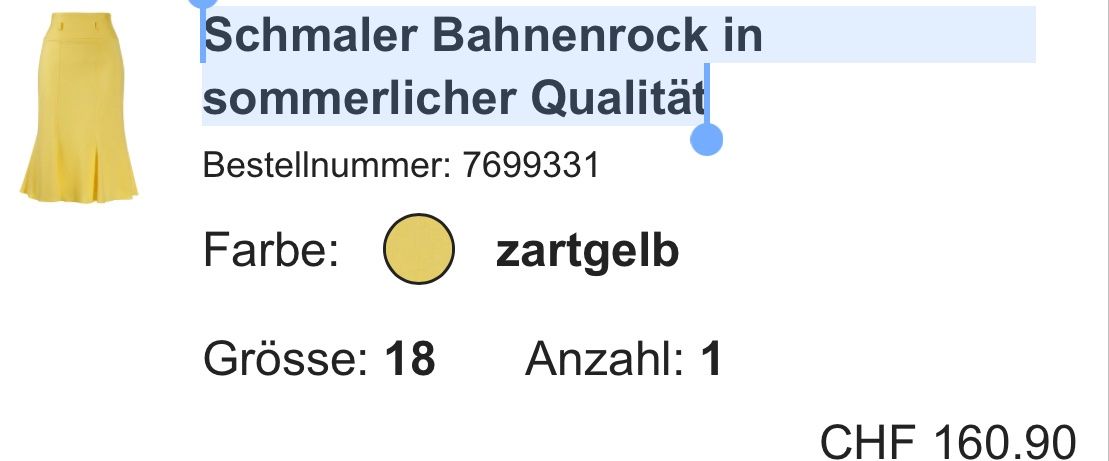Madeleine Gonne: Schmaler Bahnenrock Madeleine – Nuovo (secondo la descrizione) da Wald ZH venduto da Gosia_N 4