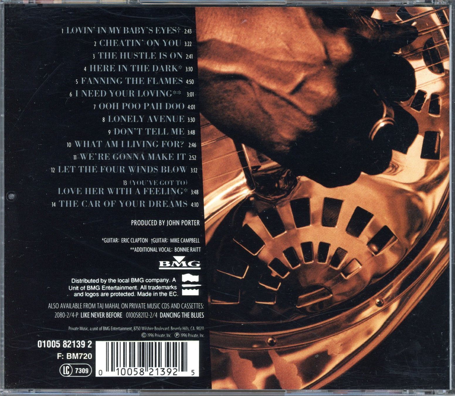 CD: CD - TAJ MAHAL Phantom Blues (1996) – Usato da Morges venduto da evnocha3 5
