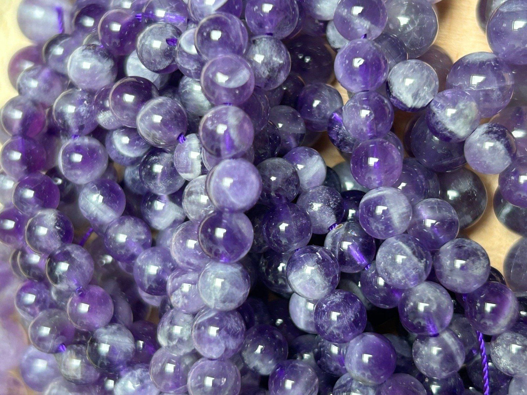 Minerali & Pietre curative: Strang echte dream amethyst Kugeln / stone beads 8 mm – Nuovo (secondo la descrizione) da Niederrohrdorf venduto da Ytobi 2