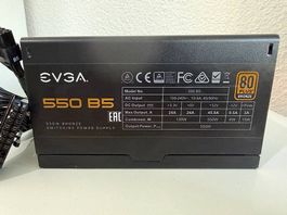 EVGA 550 B5 PC Netzteil 80 Plus Bronze Modular Top Zustand