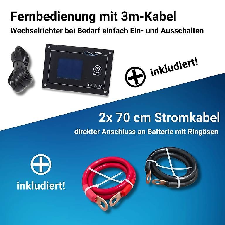 Inverter: Supervolt 12V 1000W Wechselrichter – Usato da Bülach venduto da CAMPTIVITY 7