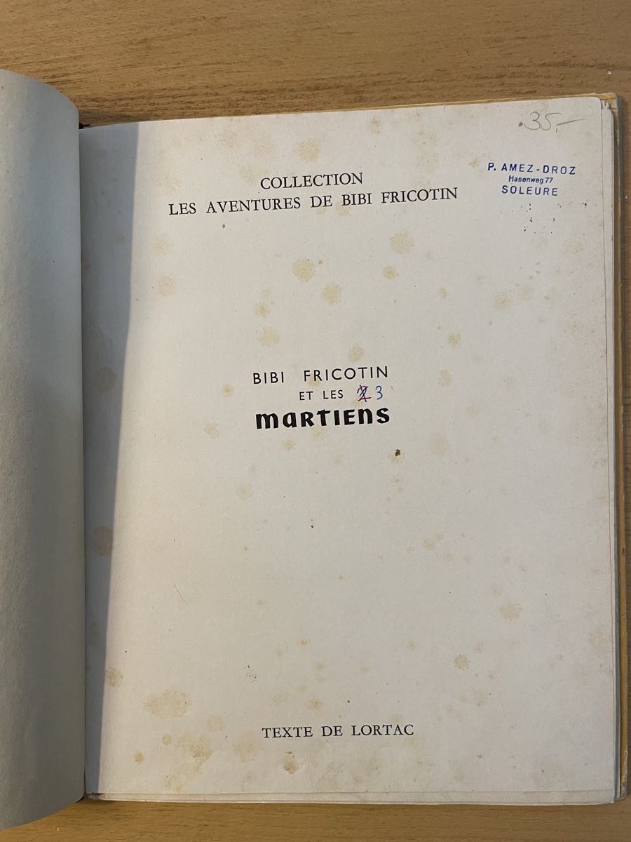 Fumetti: Bibi Fricotin et les martiens – Usato da Basel venduto da chab451 2