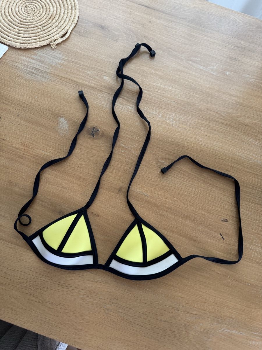 Costumi da bagno & Bikini: Haut de maillot jaune et blanc TRIANGL – Nuovo (secondo la descrizione) da Lonay venduto da nei_79jc 3