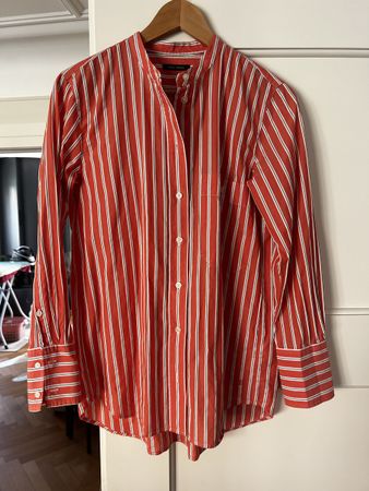 Marco Polo gestreifte Bluse Lachsfarbe Koralle Gr. 36