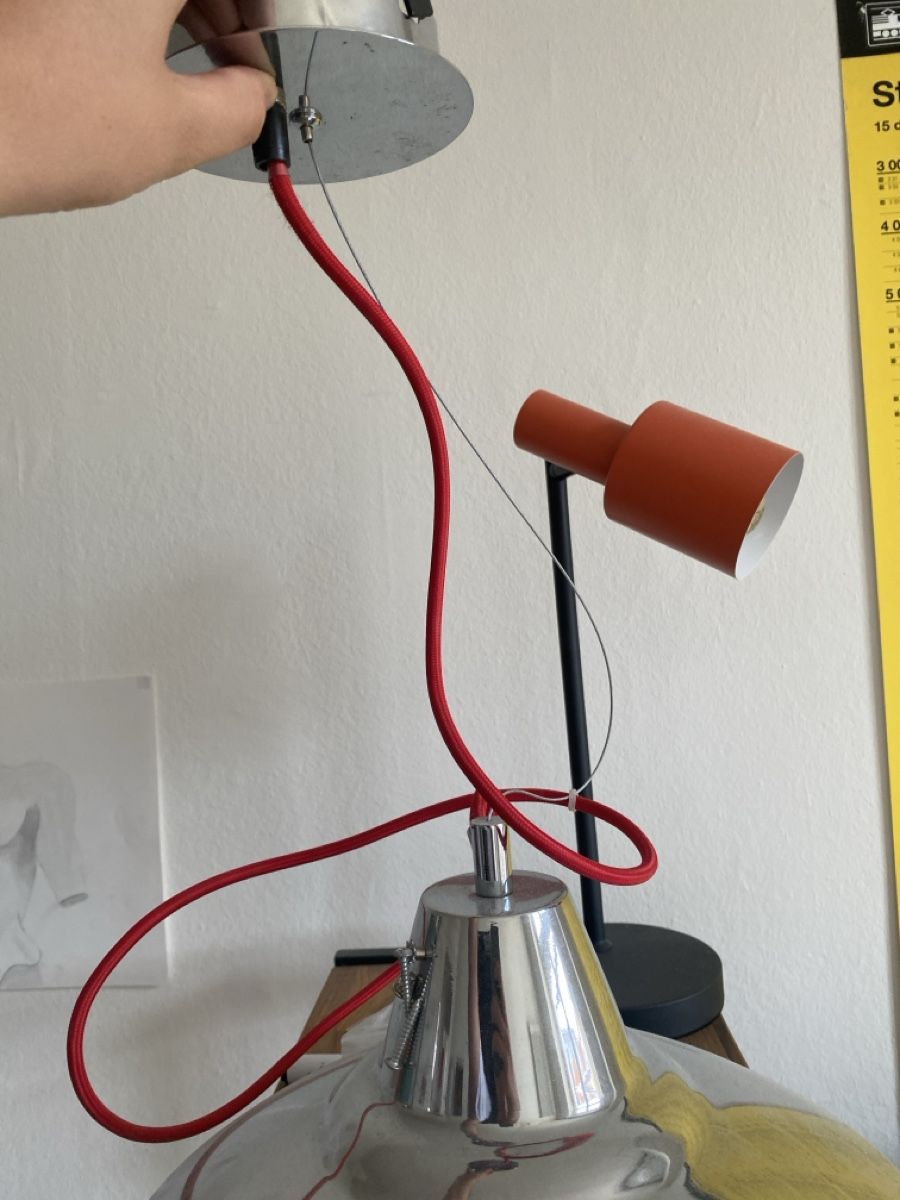 Kronleuchter & Deckenlampen: Hängeleuchte Metall silber gebraucht – Gebraucht aus Basel von yan_5jq5 1