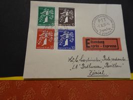 7.X.39., EXPRESS STREIFBAND; SATZ LANDESAUSSTELLUNG DEUTSCH