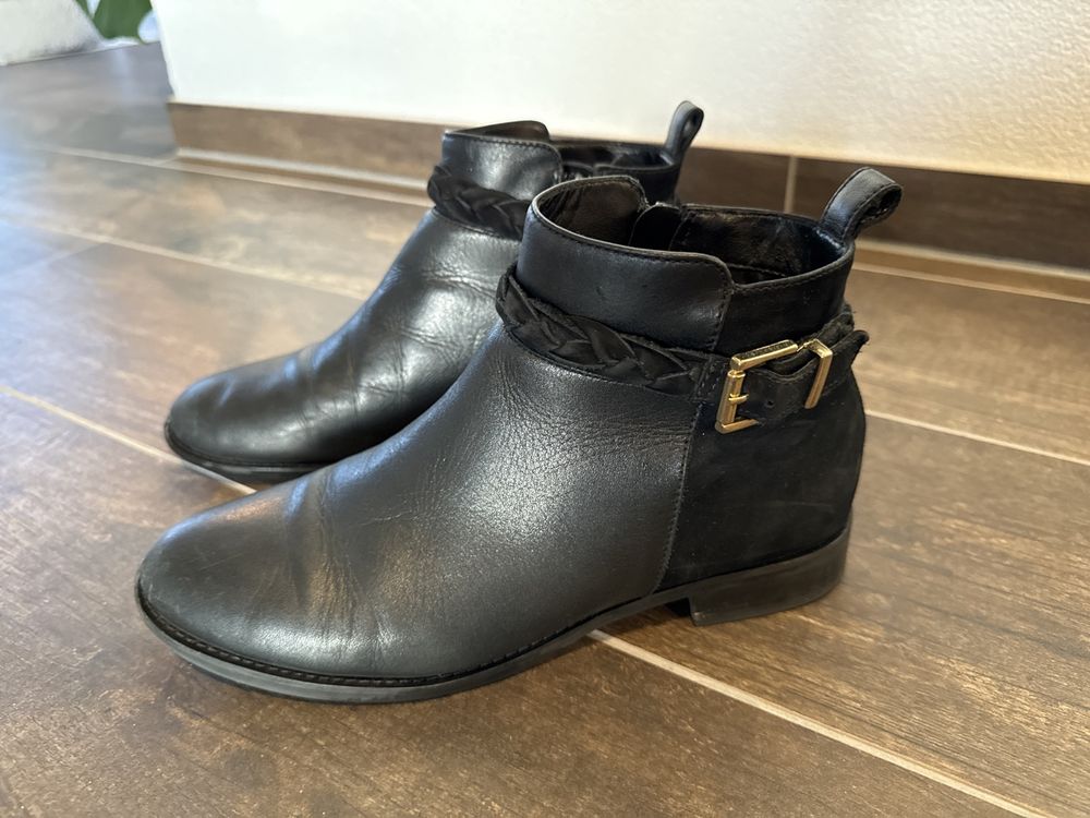 Bottines noires san marina hotsell