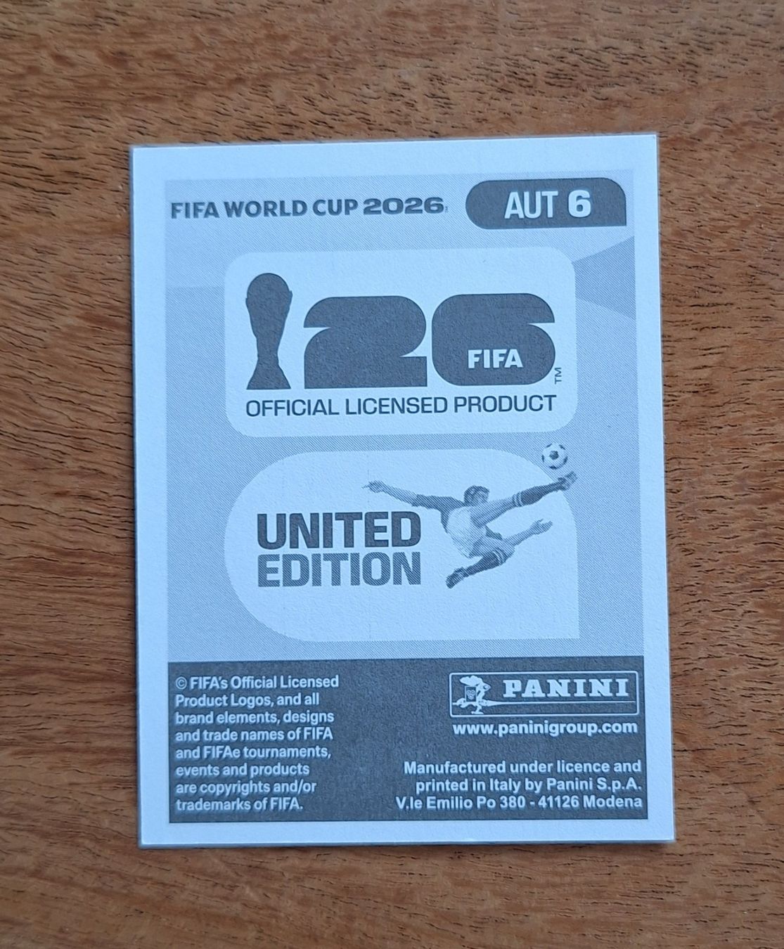 Panini Carte collezionabili: Panini Philipp Lienhart AUT 6 – Nuovo (secondo la descrizione) da Romanens venduto da Crocette 1