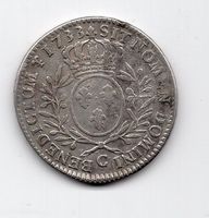 (334) Frankreich, ½ Ecu, 1733, ss