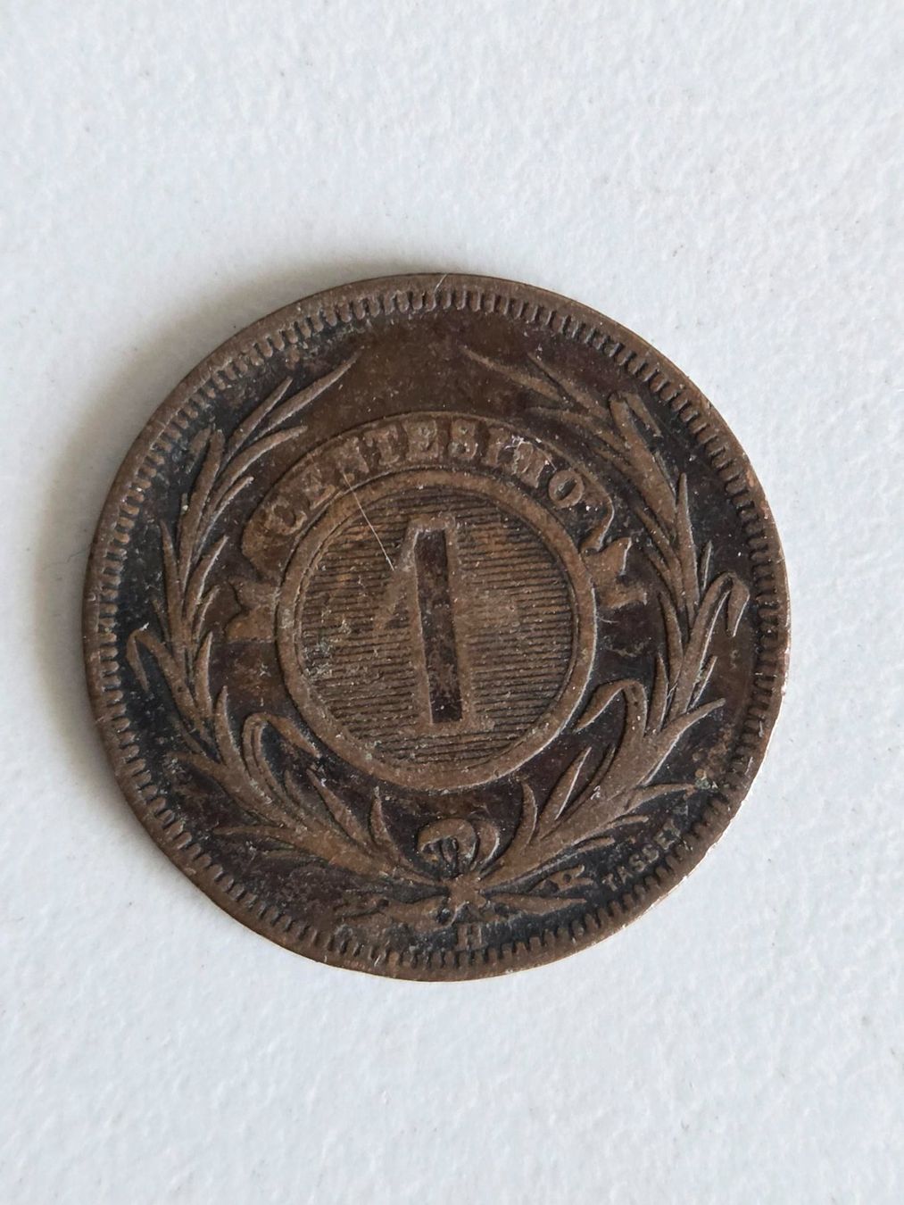 Tutti le monete: Münze Uruguay 1 Centesimo 1869 – Usato da Luzern venduto da Kartenansicht 1