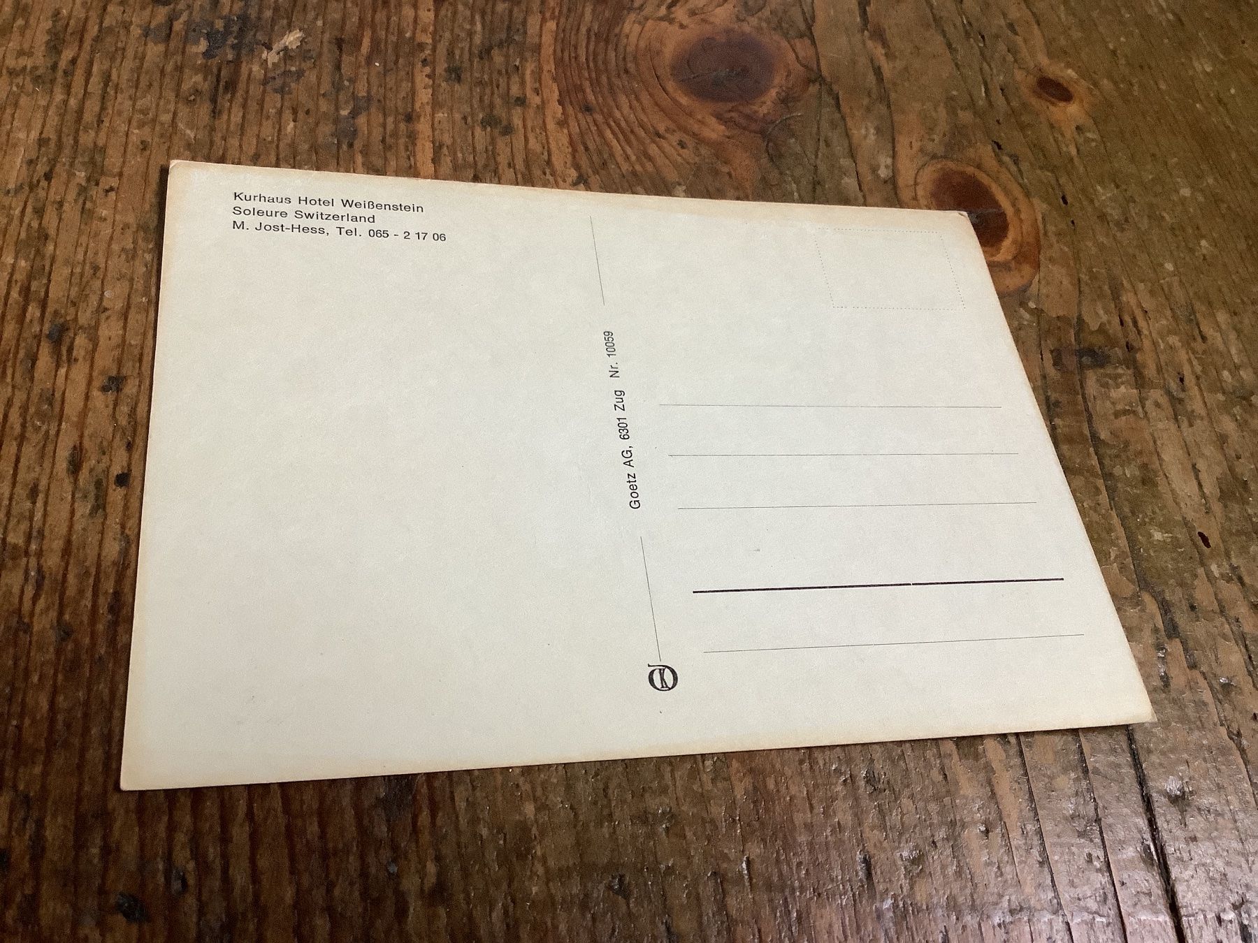 Ansichtskarten: Kurhaus Weissenstein, Solothurn - Seltene Ansichtskarte! – Gebraucht aus Flaach von Monisoldshop 2